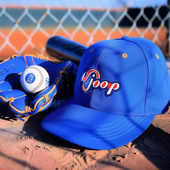 hodlingt3325_A_photograph_of_two_royal_blue_baseball_caps_with__aa918a9d-e076-4a05-967d-f03a1692bf23